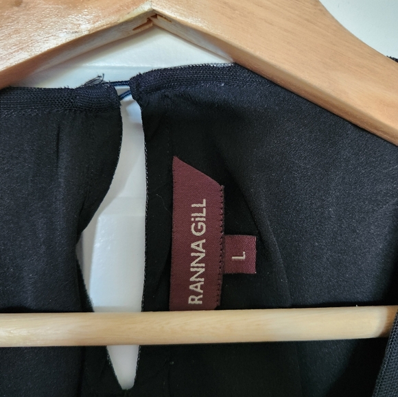 Anthropologie Daria Embroidered Black and Floral Top by Ranna Gill - Picture 6 of 9